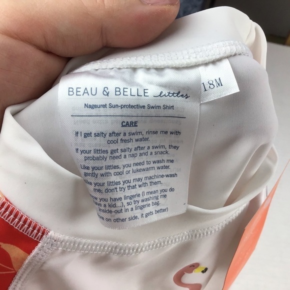 Beau & Belle Littles Swim Shirt and Swim Bottoms - Picture 4 of 5